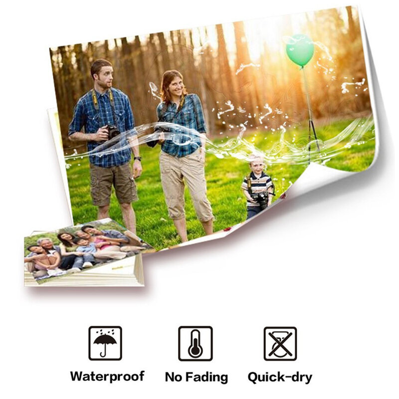 40Sheet 4R 6" 4x6 Glossy Photo Paper for inkjet printer photos 10*15cm not fading photo Printing paper Quick-dry photopapper
