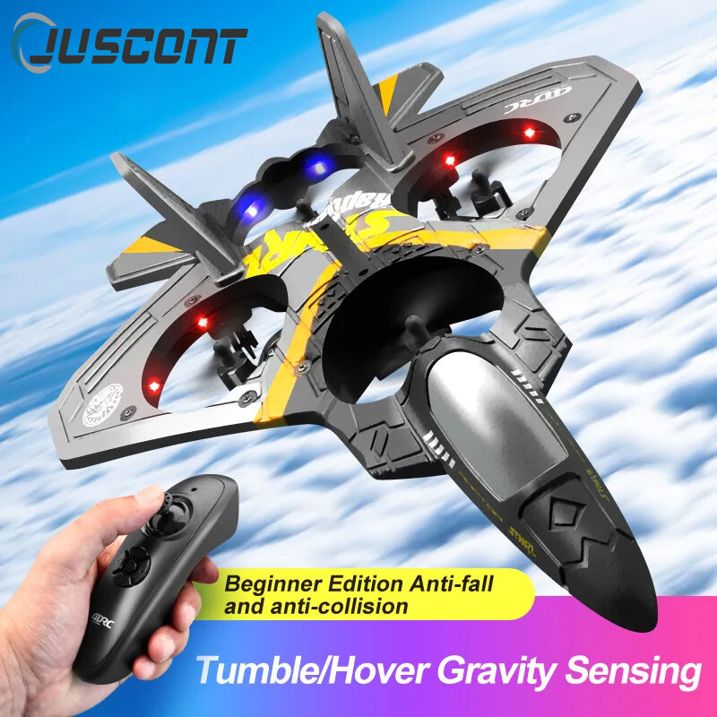 V17 RC Aircraft Drone 2.4G Gravity Sensing telecomando Fighter Glider Aircraft EPP Foam Remote Control Toys regali per bambini