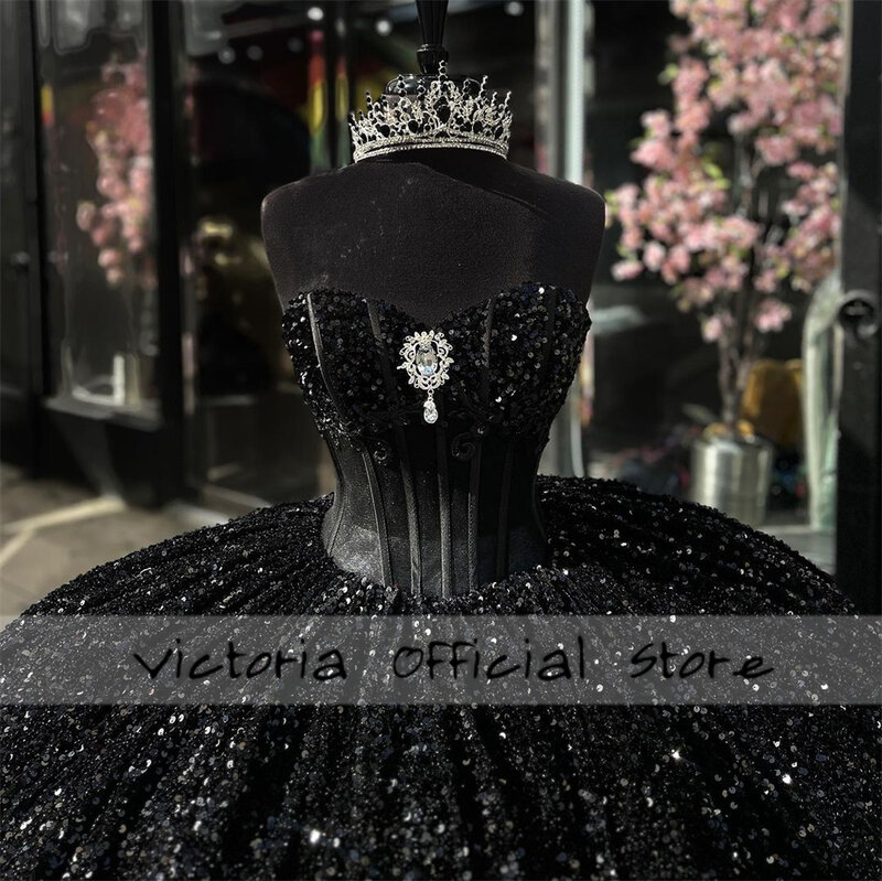 Женское бальное платье, черное серебристое платье в стиле ретро, 15 лет