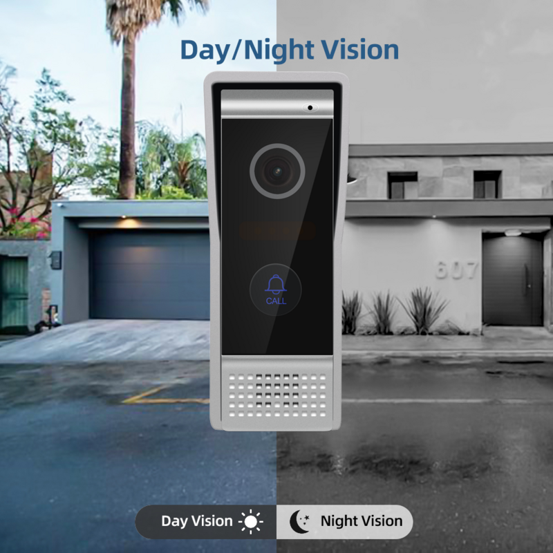 Joytimer 4สายวิดีโอประตูโทรศัพท์แผง1200TVL กลางแจ้งประตู Bell IP65กันน้ำ110 ° มุมมองกว้างเลนส์ IR Night Vision