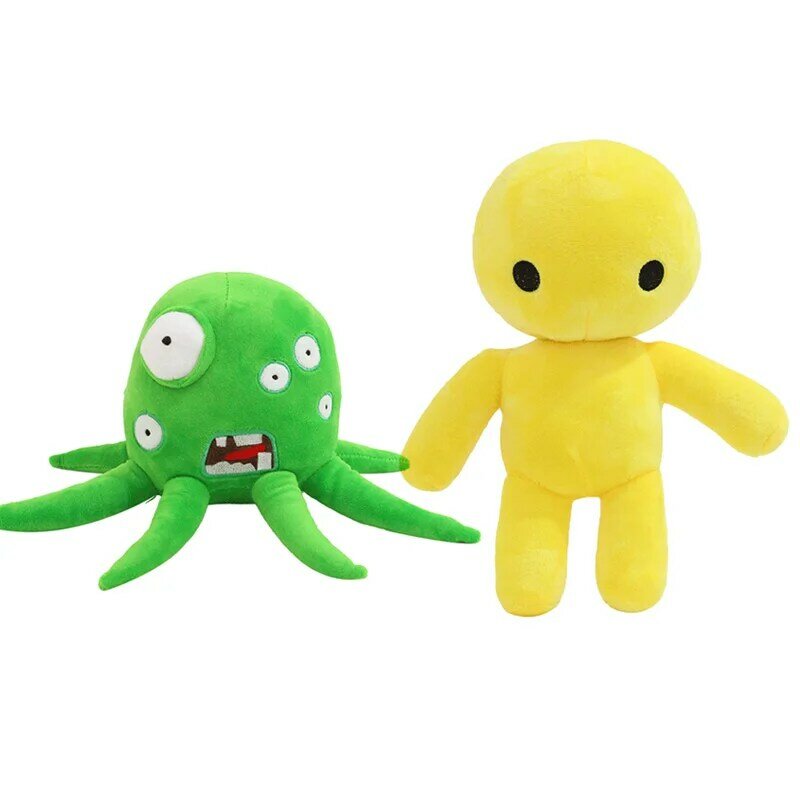Novo jogo vida wobbly brinquedos de pelúcia bonito macio recheado verde monstro travesseiro bonecas para o miúdo natal presente aniversário