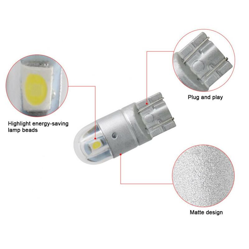 2Pcs T10 3030 DC12V LED Auto Wedge Lamp Car Marker Light Door Map Dome Bulb Signal Lamp Assembly