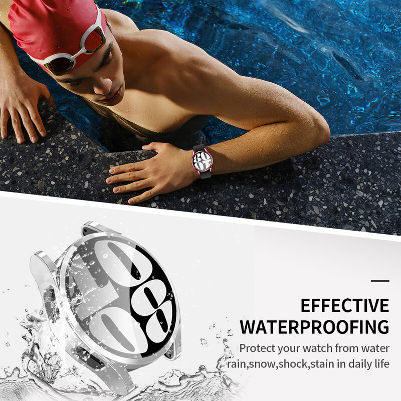 Capa para Samsung Galaxy Watch 6 40mm 44mm Protetor de ecrã TPU macio Capa protetora para todos os lados para Samsung Galaxy Watch 6 Classic 47mm 43mm Acessórios para a capa do relógio