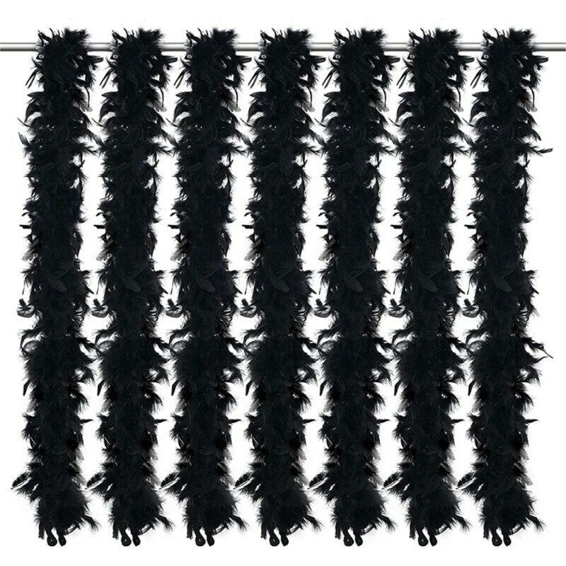 2 Yards Feathers Scarf Feathers Trim for Concert Dress DIY Sewing Crafts Dropship