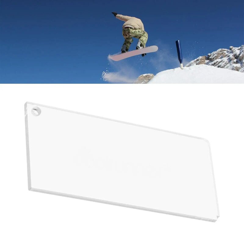 Raspador de cera para Snowboard, removedor de cera de esquí, portátil, Acrílico