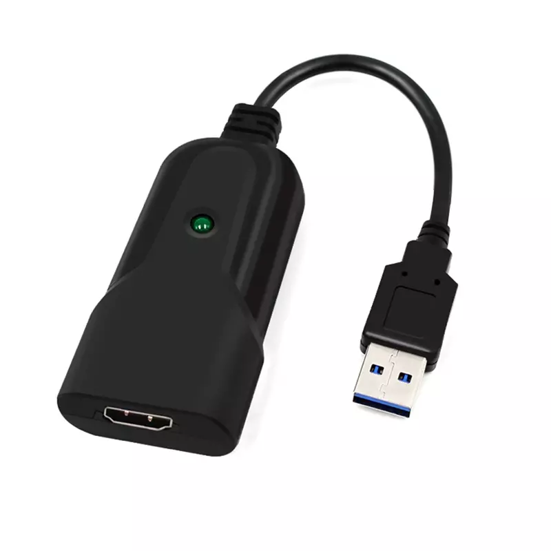 GRWIBEOU-tarjeta de captura de vídeo HDMI a USB 3,0, adaptador de streaming fiable para transmisiones en vivo, 1080P