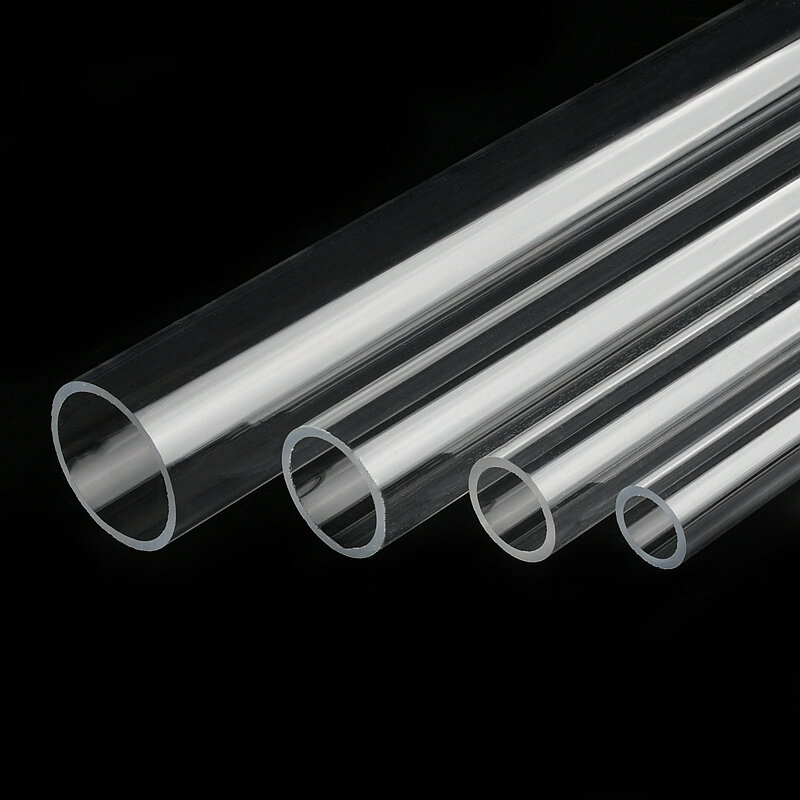 Tubo acrílico transparente para pecera, tubo de plexiglás para acuario, riego de jardín, suministro de agua, 1 ~ 2 piezas. D, 3mm ~ 110mm
