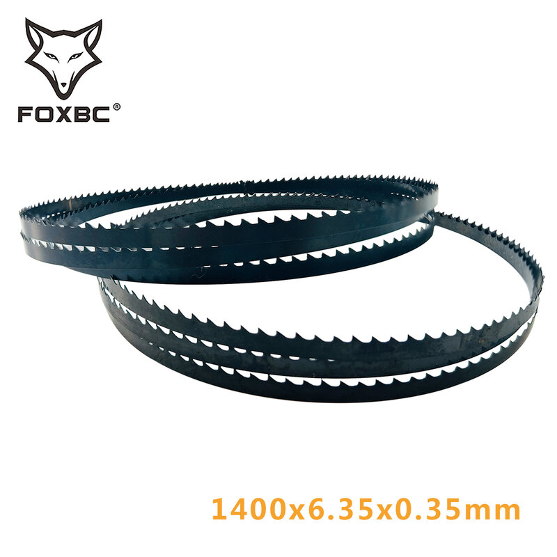 Foxbc-接続された鋸刃,1400x1400x6.35mm,tpi 6 10 14,hepach schepacheinhillerチャームウッド用,キツネ,1/0.35個