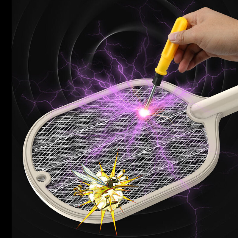 Эффективная электрическая ударная мухобойка, лампа-убийца комаров, интеллектуальная Бытовая перезаряжаемая USB ловушка для комаров