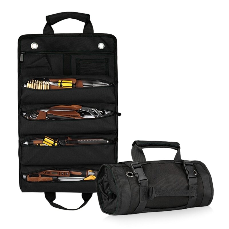 Сумка для инструментов на колесиках, сумки, органайзеры для инструментов, несколько карманов, удобное решение для хранения для и