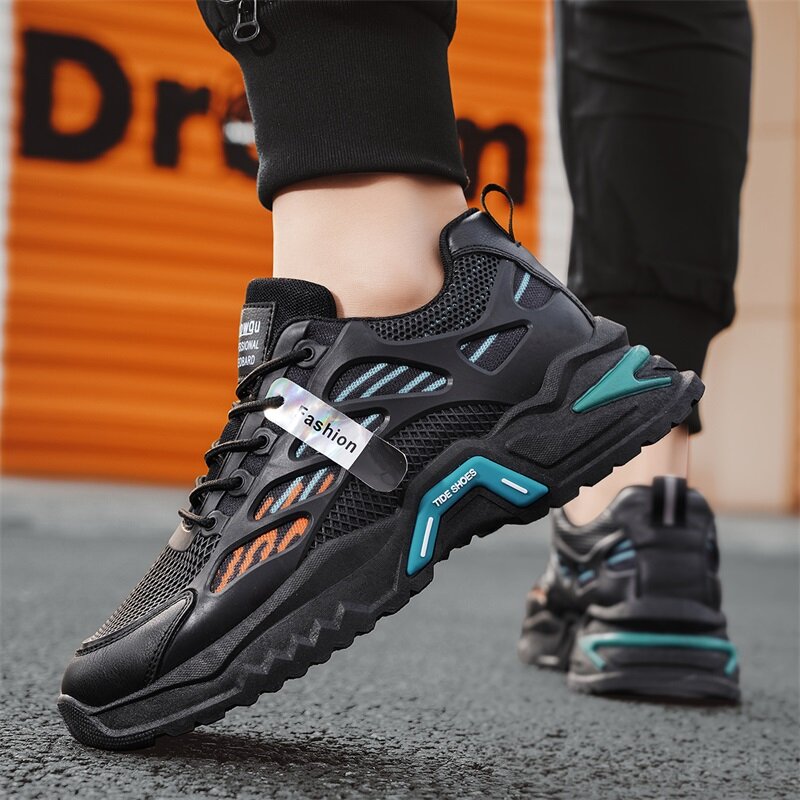 Men's Shoes New Summer Comfortable Breathable Non-slip Trendy Fashion Mesh Casual Shoes Outdoor Casual Sports Shoes Man Sneakers
