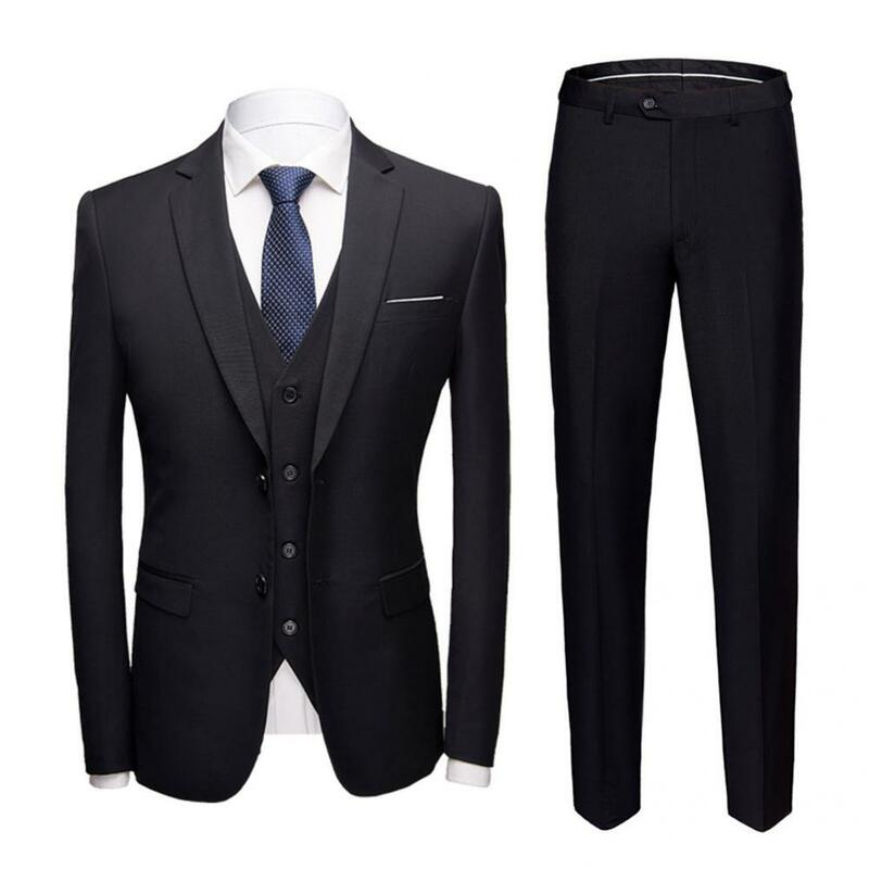 Świetny garnitur biznesowy Wszystko dopasowane Garnitur formalny Slim Fit Oddzielne proste spodnie Miękki garnitur Oddzielny na bankiet