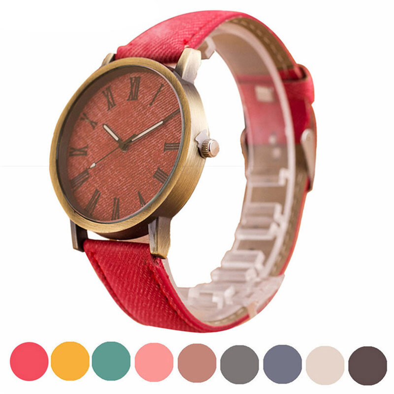 Montre-bracelet analogique à grand cadran pour les activités de mode, mode minimaliste décontractée, fin de rêves