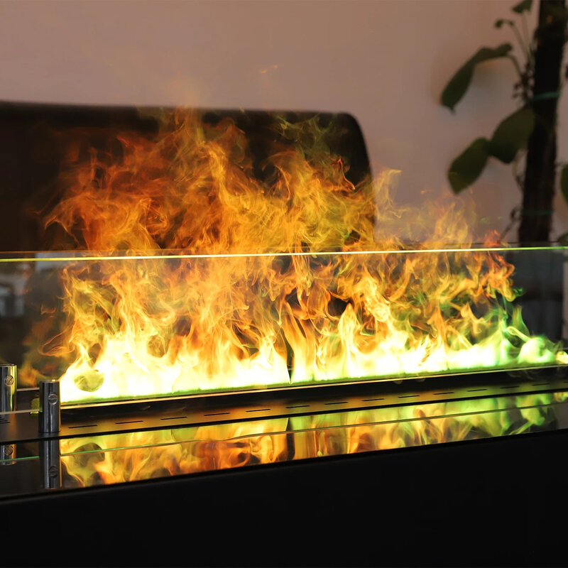 火-電気水蒸気暖炉、3D炎、60"