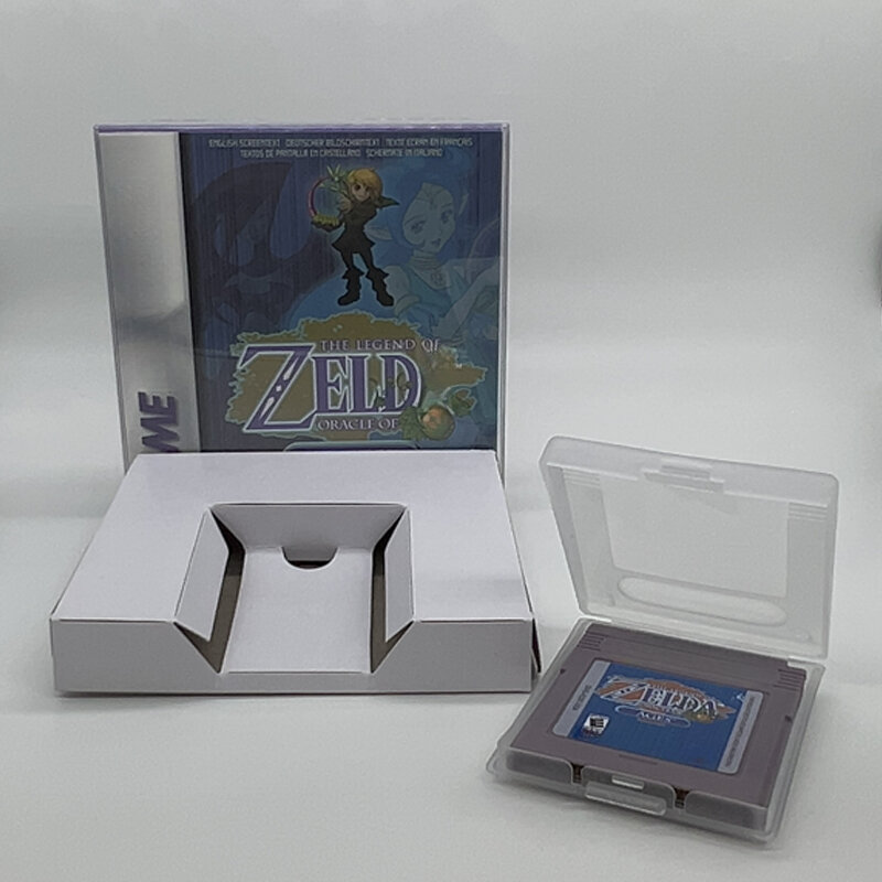 Gra GBC w serii Box zZelda przebudzenie DX wyroczni wieków na 16-bitową kasetę gra wideo bez instrukcji