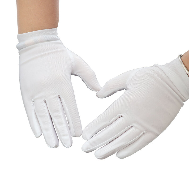 1Pairs Cotton Gloves Soft Thin Coin Jewelry Inspection Work Gloves Jewelry display gloves Cotton Gloves for Women and Men