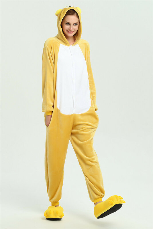 Kigurumi Onesie Sleepwear Unisex Adult Kids Bodysuits Halloween Cosplay Costume Winter Warm Flannel One-piece Pajamas Homewear