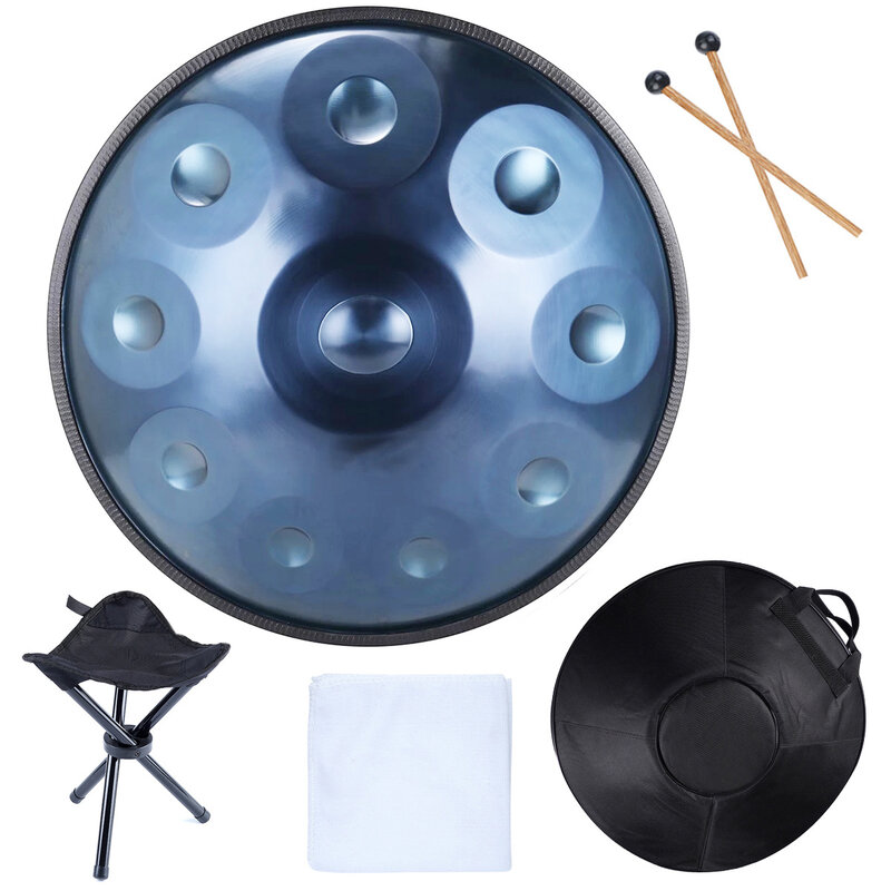 D Minor-tambor de lengüeta de acero para principiantes, instrumento de percusión, tambor de mano con soporte de bolsa, 10 notas