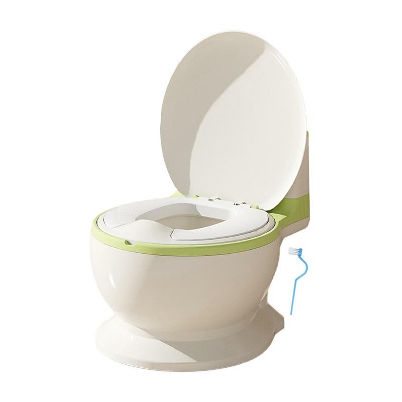 Potty realista confortável para bebês, vaso sanitário removível para meninas e meninos, bebês e bebês, escova incluída, 0-7 anos