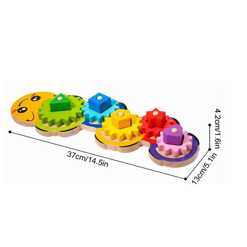 Shape Sorter Toy ordinamento in legno impilabile Puzzle bambini in età prescolare giocattoli educativi Montessori per ragazze da 1 a 3 anni