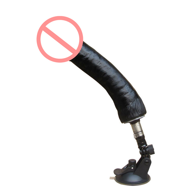 Sex Machine Attachment 10 Cal czarne wibratory do Sex Machine dla kobiet Auto zabawki erotyczne do masturbacji