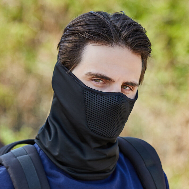 Outdoor męskie piesze wycieczki kolarstwo maska szalik oddychający ochraniacz na szyję Sport motocykl lato słońce Ultra ochrona UV osłona twarzy