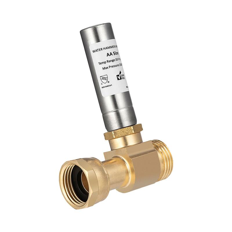 Water Hammer Arrestor Brass Washing Machine Pressure Reducer Angle for Kitchen Laundry Room Laundry Pipe Hotel Washer