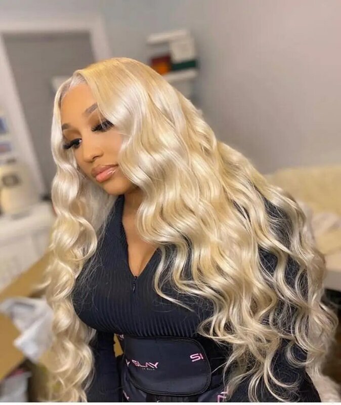 Brazilian Body Wave Transparent 613 HD Lace Frontal human hair Wigs honey blonde PrePlucked 13x6 cheap wigs on sale clearance