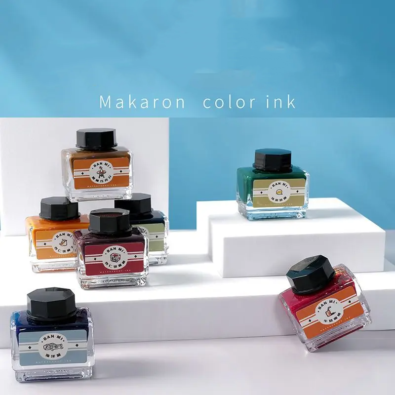 15ml Fountain Pen Ink Bottle Waterproof Gradual Color Non-Carbon for Calligraphy Glass Dip Pen School Art Stationary Supplies