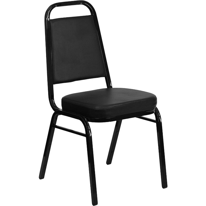 Hercules Series Trapezoidal Vinyl Banquet and Event Chairs, Commercial Event Chairs with Padded Seats and Backs,