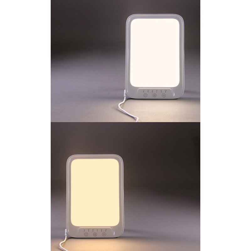 LED 테라피 라이트, UV 프리 디밍 테라피 램프, 10 밝기 레벨, 홈 오피스용 6 타이머 설정, 10000Lux
