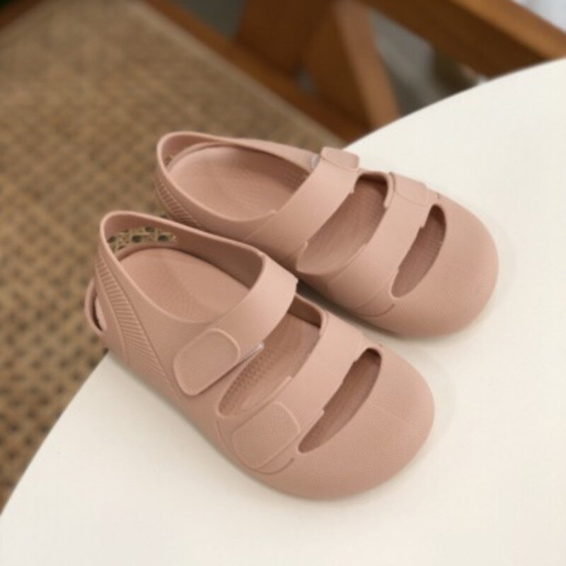 Baby Girls Sandals Summer Children Toddler Soft Non-slip Princess Shoes Candy Jelly Flats Boys Soft Soles Roman Shoes Home Slide