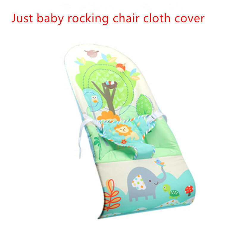 Cartoon Baby Rocking Chair Cloth Cover Cotton Comfortable Baby Rocking Chair Accessories Replaceable Rocking Chair Cloth Cover