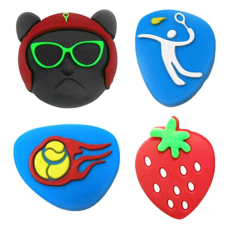 Tennis Racket Shock Absorber Vibration Dampeners Anti-vibration Silicone Sports Accessories Decorative Cartoon Tennis Accessorie