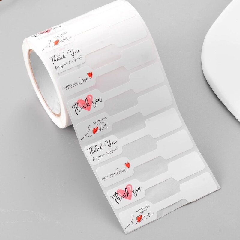 Set cartellini adesivi per bracciali eleganti etichette carta per gioielli per orecchini collane etichette