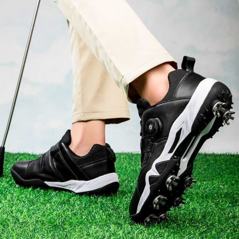 Sapatos de golfe ao ar livre para homens, novos tênis de golfe, sapatos para caminhadas, tamanho 36-46