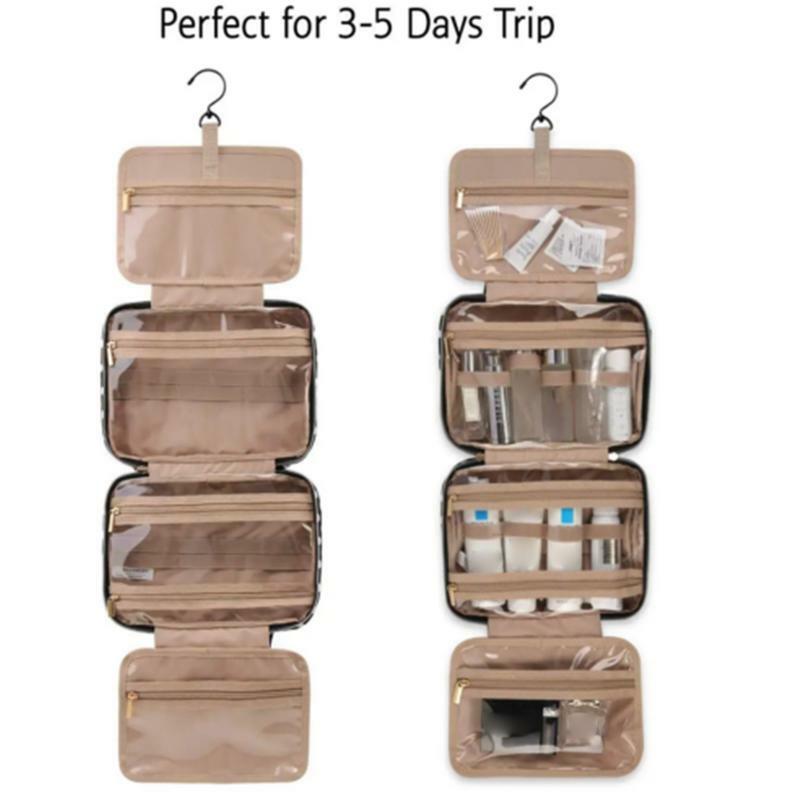 Makeup Cosmetic Bag Hangable Travel Cosmetic Organizer Skincare Organizer Portable Cosmetic Storage Organizer Case For Gym