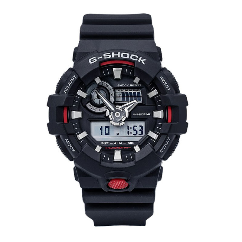 남성용 G-SHOCK 시계, GA700 쿼츠 시계, 캐주얼 패션, 다기능 야외 스포츠, 충격 방지 LED 디스플레이, 송진 스트랩