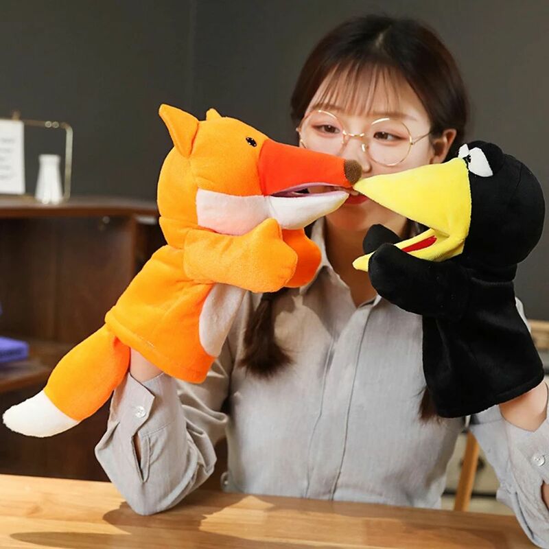 Marionetkowy pokaz animowanych zwierząt opowiadający lalki prezenty dla dzieci zwierzęta pacynka pluszowe zabawki pluszowe pacynka dla ptaków