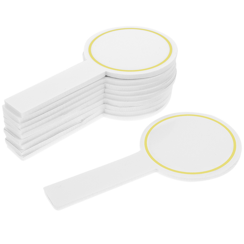 Handheld Whiteboard Dry Erase Paddle, quadro branco, placares, pás de mão apagáveis, 6pcs