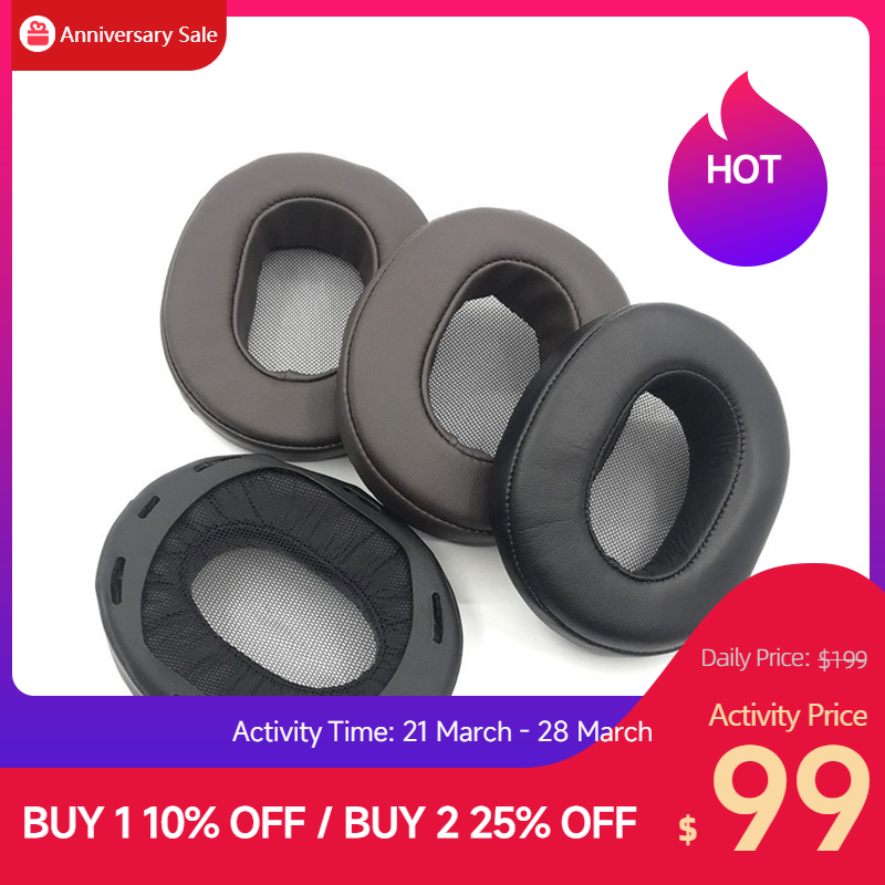 Bantalan Telinga Pengganti untuk Sony MDR-1A 1ADAC 1ABT Headphone Busa Memori Bantalan Telinga Headset Earpad Kualitas Tinggi Casing Kulit