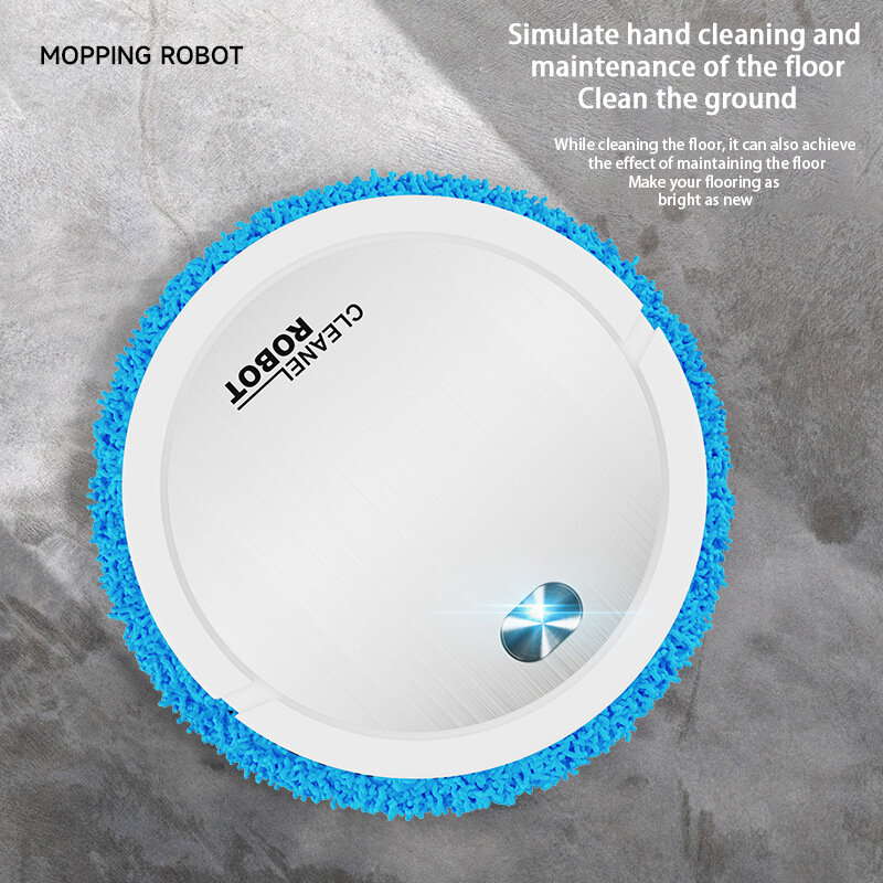 Robot lavapavimenti automatico silenzioso intelligente Robot domestici silenziosi Mop automaticamente il pavimento
