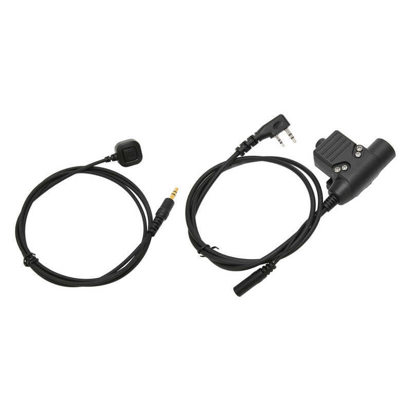 U94 PTT U94 + Microphone à doigt PTT clair pour talkie-walkie k-head