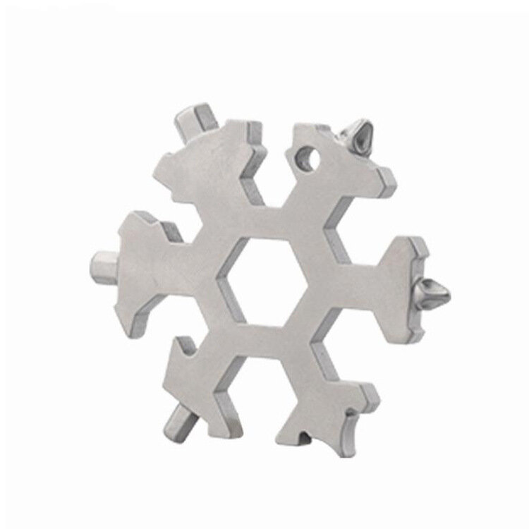 Llave multiusos de copo de nieve, herramienta Hexagonal de acero de alto carbono, varias herramientas portátiles