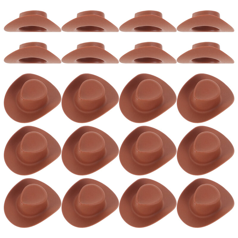 10 pz/lotto giocattoli del fumetto decorazione del cappello da Cowboy Mini cappello da festa Cowboy accessori per la decorazione occidentale vestire i giocattoli