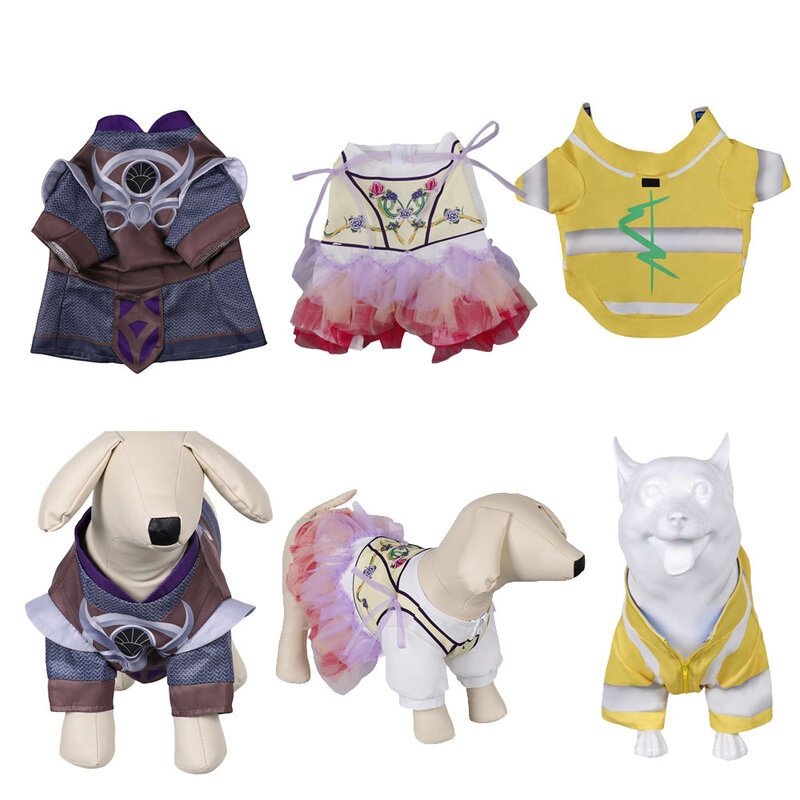 Pet Dog Clothes Baldur Cos Gate Fantasy Shadowheart Cosplay Costume Outfits Halloween Carnival Party Disguise Clothing Suit