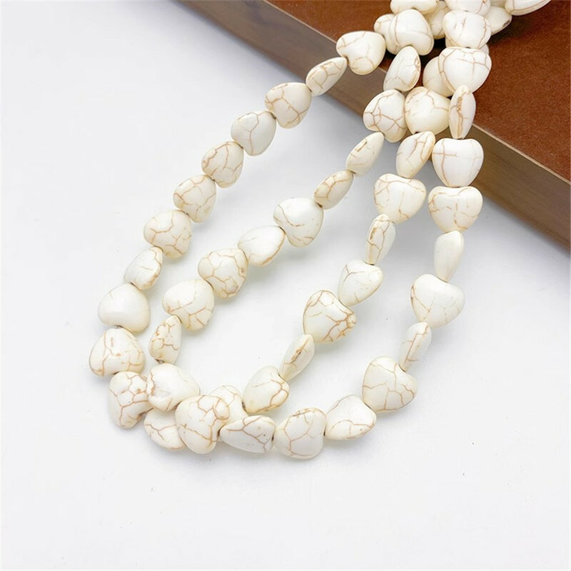 Imitation White Turquoise Starfish Love Round Beads Partition Loose Beads Handmade DIY Bracelets Necklaces Jewelry Materials