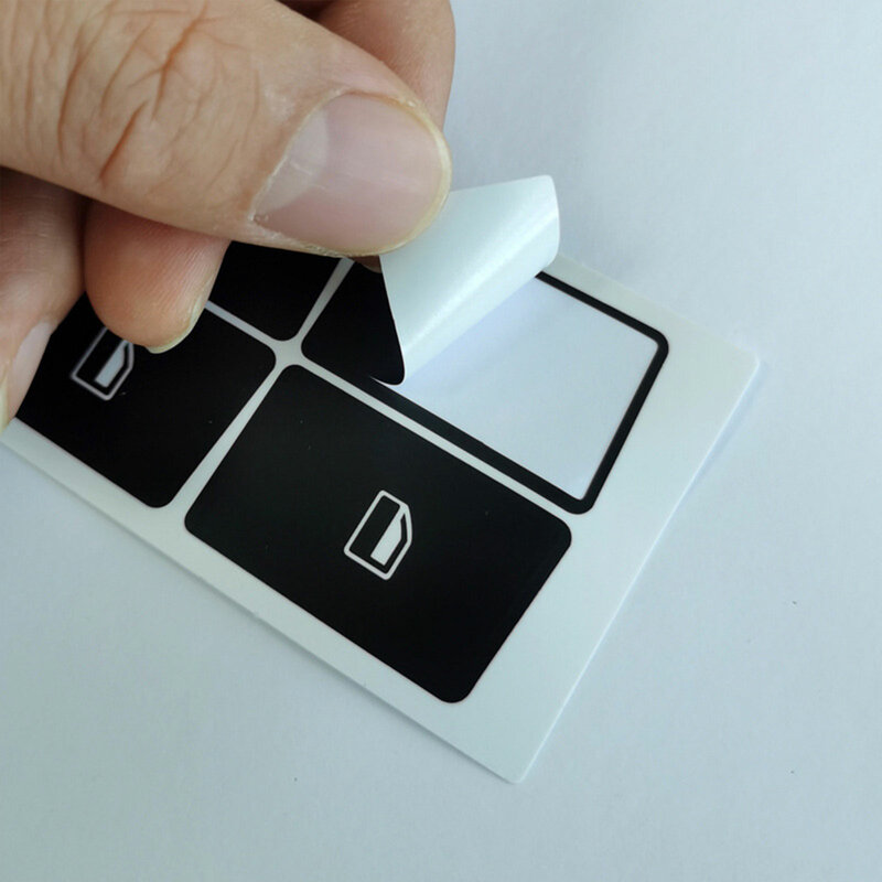 Adatto per adesivi per finestre Audi A4 decalcomanie per la riparazione dell'interruttore della manopola del pulsante indossato
