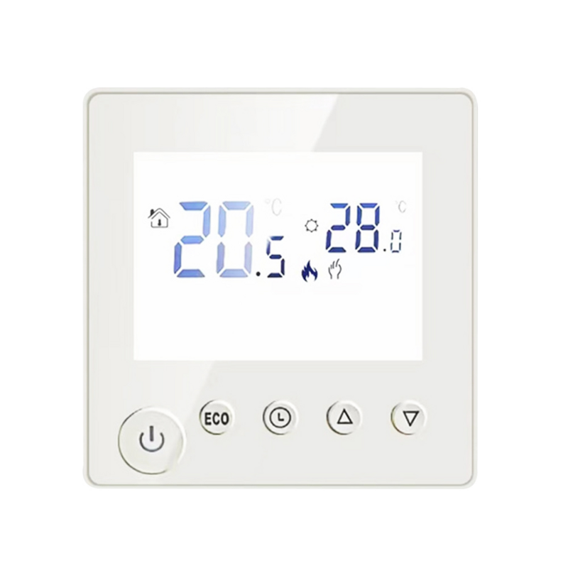 고전력 에너지 절약 지능형 LCD 바닥 난방 온도 조절기, 25A, 물 바닥 난방 온도 제어
