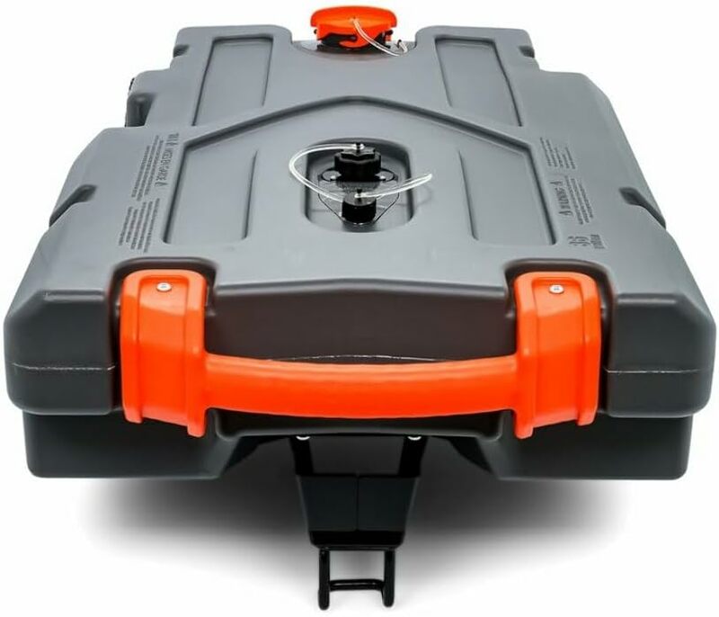 Camco Rhino 36-galon Camper / RV tangki limbah portabel-fitur tugas berat tidak ada roda datar & katup gerbang bawaan